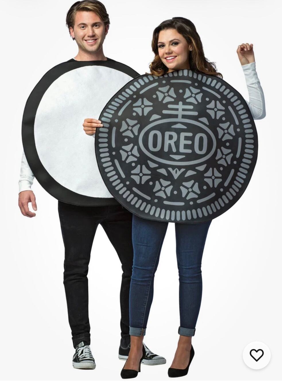 Oreo Unisex Adult Couple Costume One Size Fits All Halloween